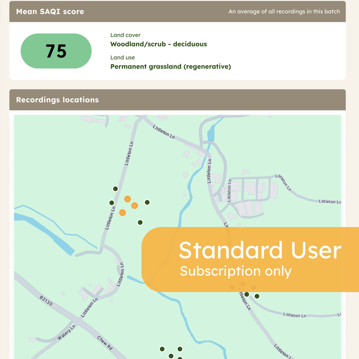 Standard User: 12 month Soil Acoustics Data Analysis Subscription Only